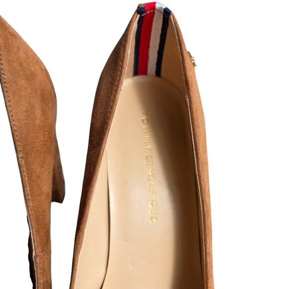 Tommy Hilfiger Abilene Pointed Toe High Heel Pumps Dark Natural Brown Size 8 M - Picture 3 of 7
